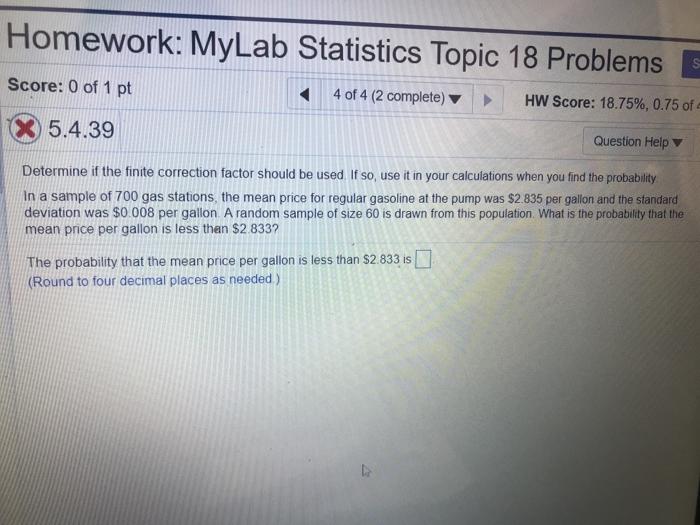 mylab statistics homework answers