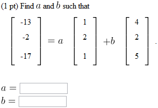 Solved Find A And B Such That A = B = | Chegg.com