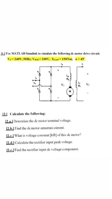 ILI Use MATLAB Simulink to simulate the following de | Chegg.com