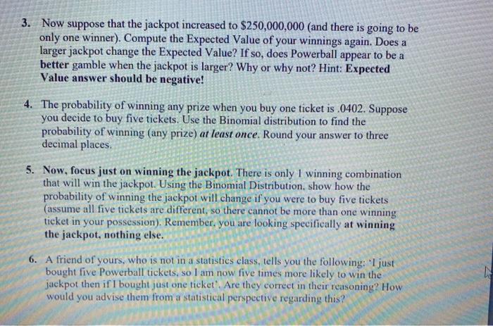 Powerball Imagine You Could Win A Jackpot Worth At Chegg Com