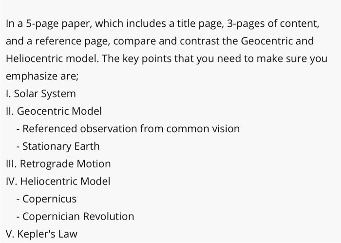 Solved In a 5-page paper, which includes a title page, | Chegg.com