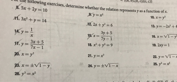 Solved c).(c, c)} following exercises, determine whether the | Chegg.com