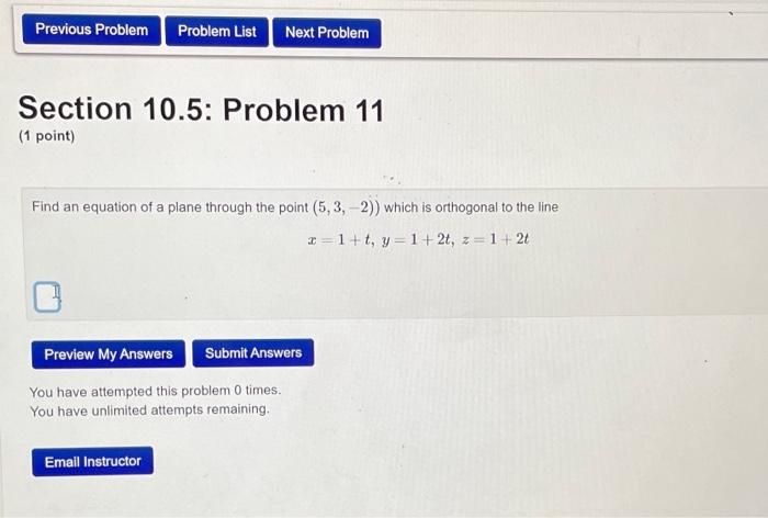 Solved Previous Problem Problem List Next Problem Section | Chegg.com