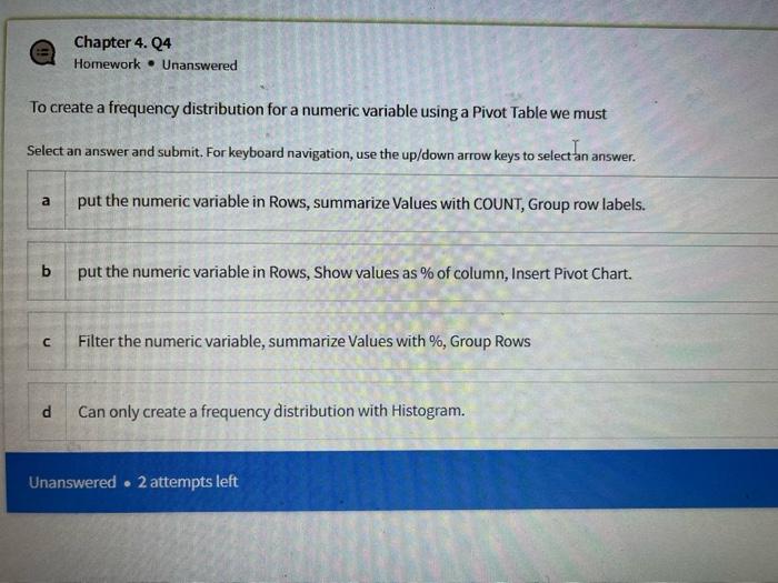 Solved Chapter 4.04 Homework • Unanswered To create a | Chegg.com