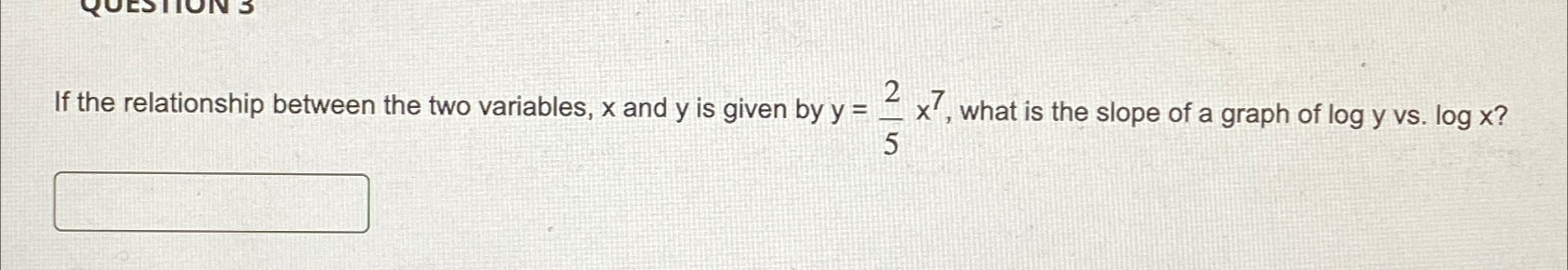 Solved If the relationship between the two variables, x ﻿and | Chegg.com