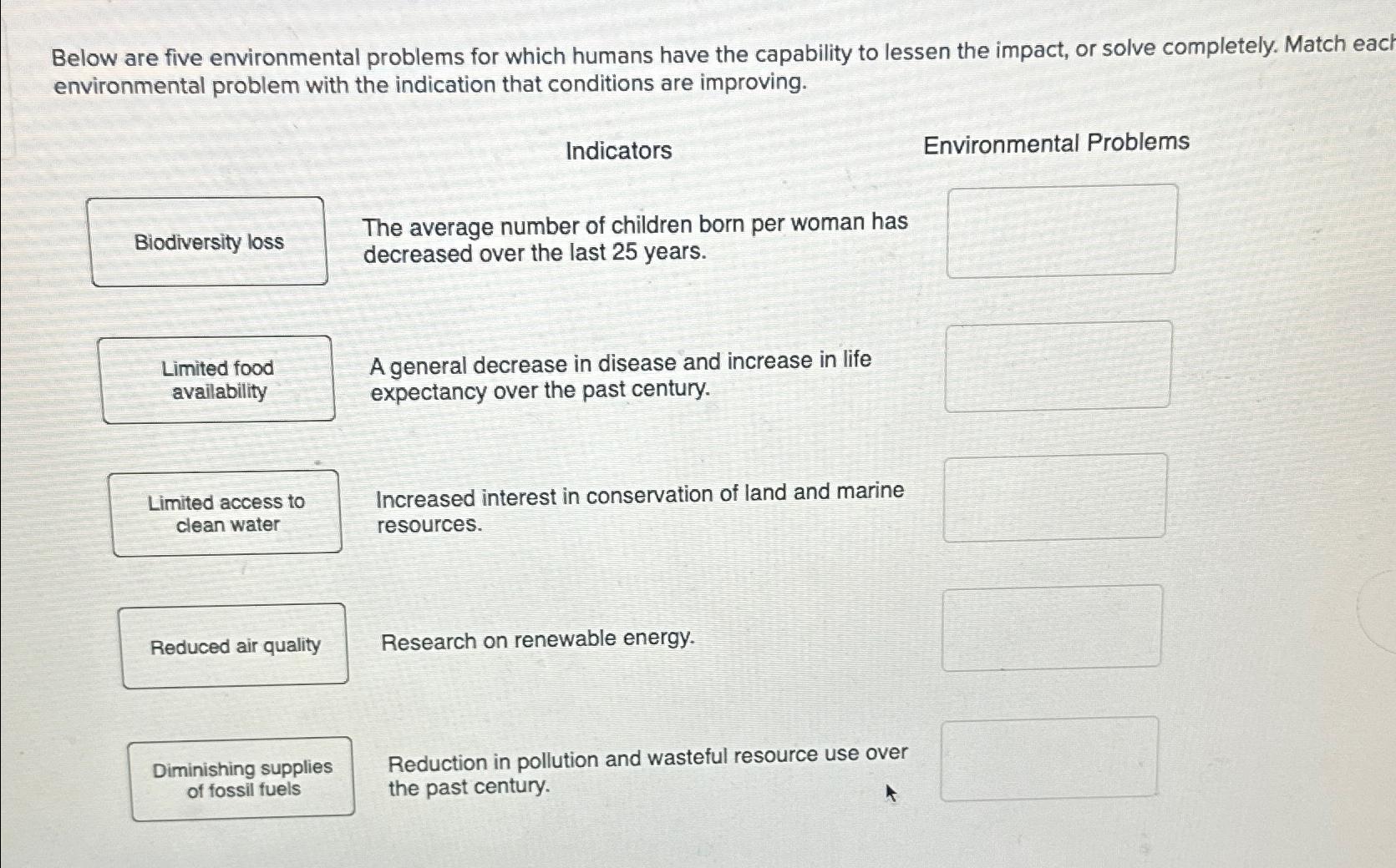 solved-below-are-five-environmental-problems-for-which-chegg