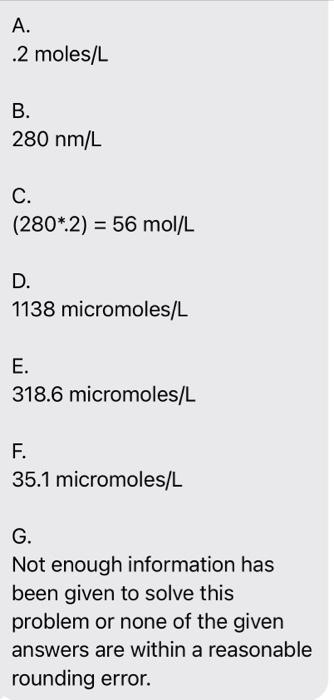 Solved Using a 1 cm path length cuvette, the optical | Chegg.com