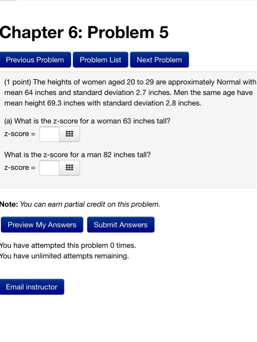 Solved Chapter 6: Problem 5 Previous Problem Problem List | Chegg.com