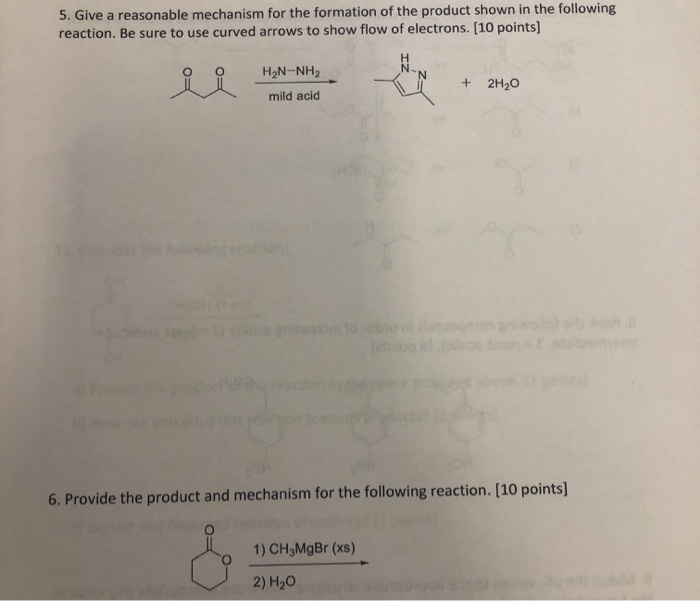 Solved 5. Give a reasonable mechanism for the formation of | Chegg.com