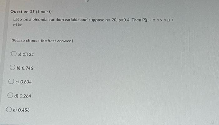 Solved Let x be a binomial random variable and suppose | Chegg.com