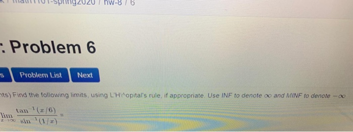 Solved Hw-8: Problem 6 Previous Problem List Next (2 points) | Chegg.com