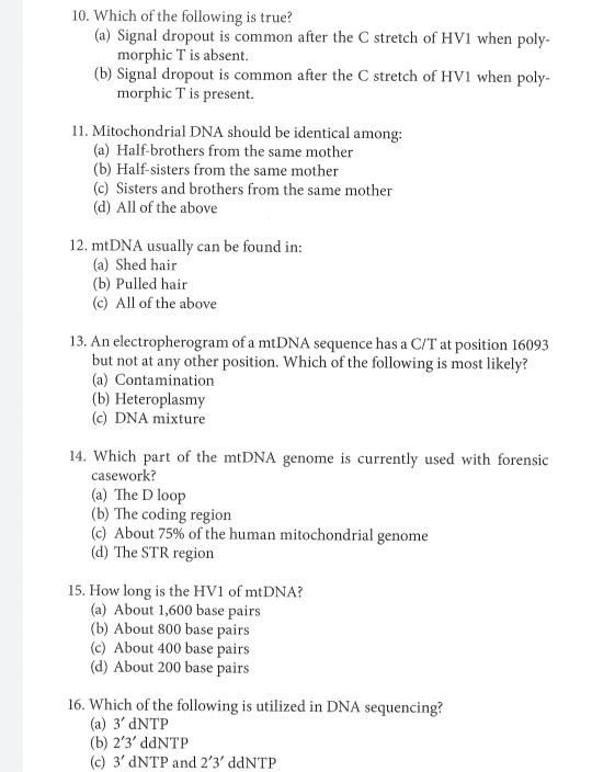 Solved 10. Which Of The Following Is True? (a) Signal 