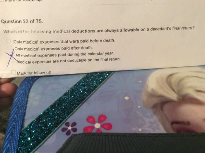 Solved Question 26 of 75. At what point is an inter vivos