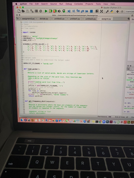 Solved PYTHON PROGRAM IntroductionYou will implement a word | Chegg.com