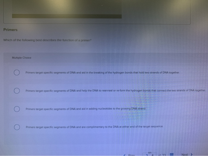 Solved The first step of PCR During the first step of a PCR