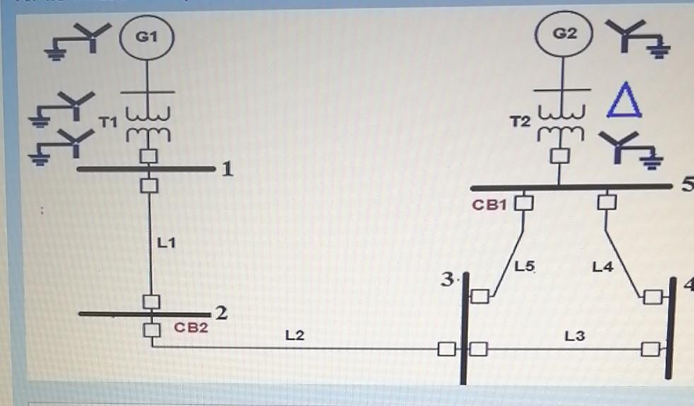 Solved A single line diagram of a power system is shown in | Chegg.com