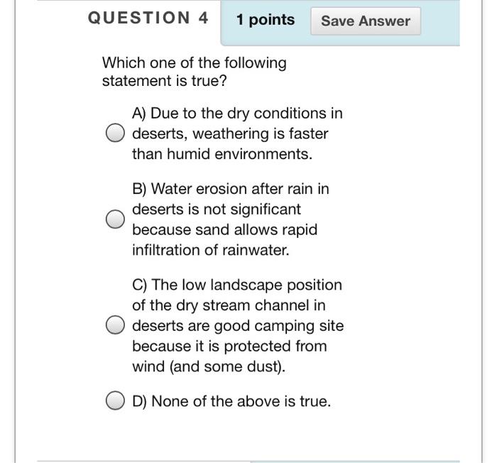 Solved QUESTION 4 1 points Save Answer Which one of the | Chegg.com