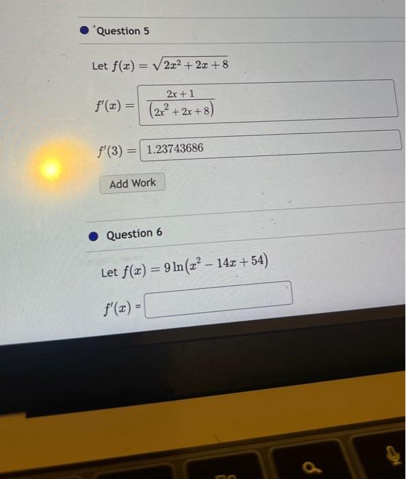 Solved Let F X 2x2 2x 8 F′ X 2x2 2x 8 2x 1 F′ 3