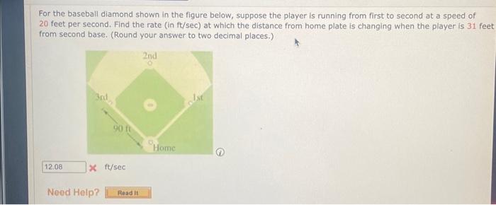 Solved For the baseball diamond shown in the figure below, | Chegg.com