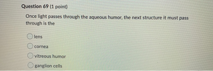 Solved Question 75 (1 point) Which of the following is an | Chegg.com