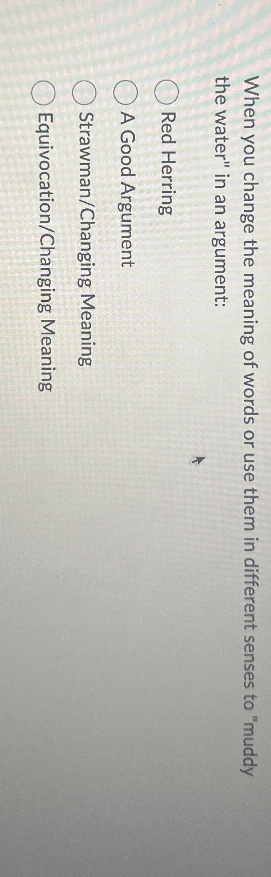 Solved When you change the meaning of words or use them in