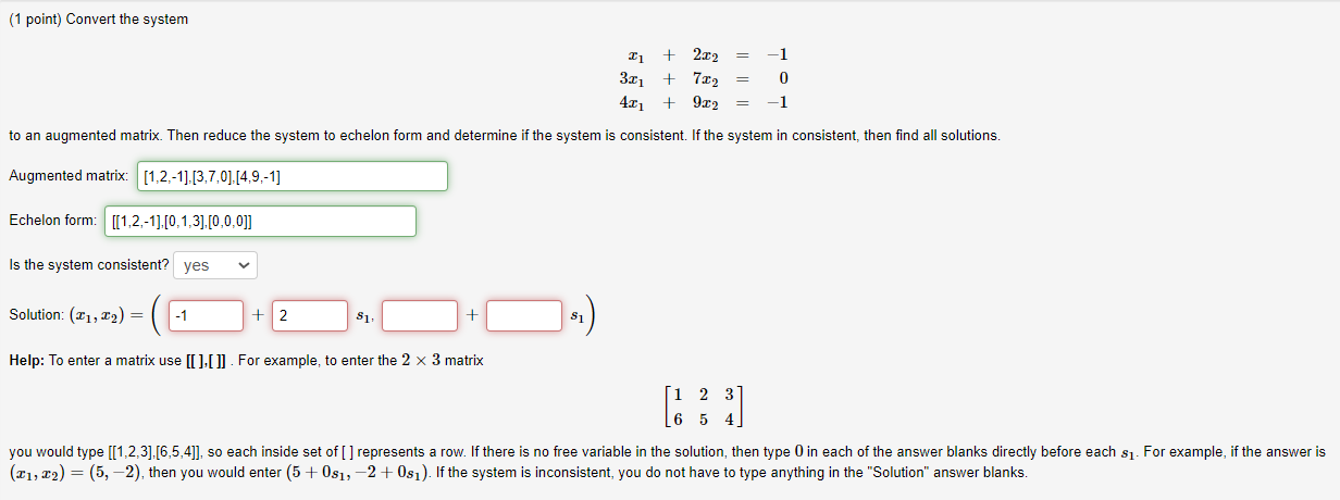 Point Conversion System Solved (1 point) Convert the | Chegg.com