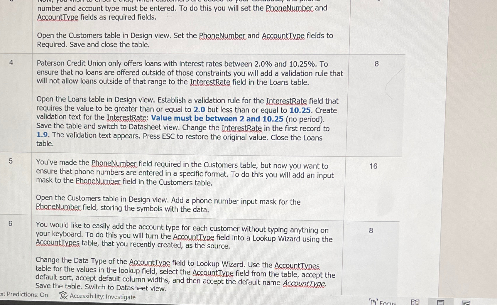 Solved number and account type must be entered. To do this | Chegg.com