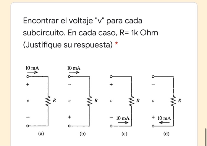 Solved Encontrar el voltaje 