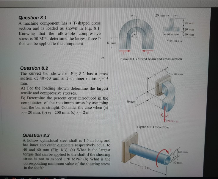 Solved Knowing That The Machine Component Shown Has A, 57% OFF