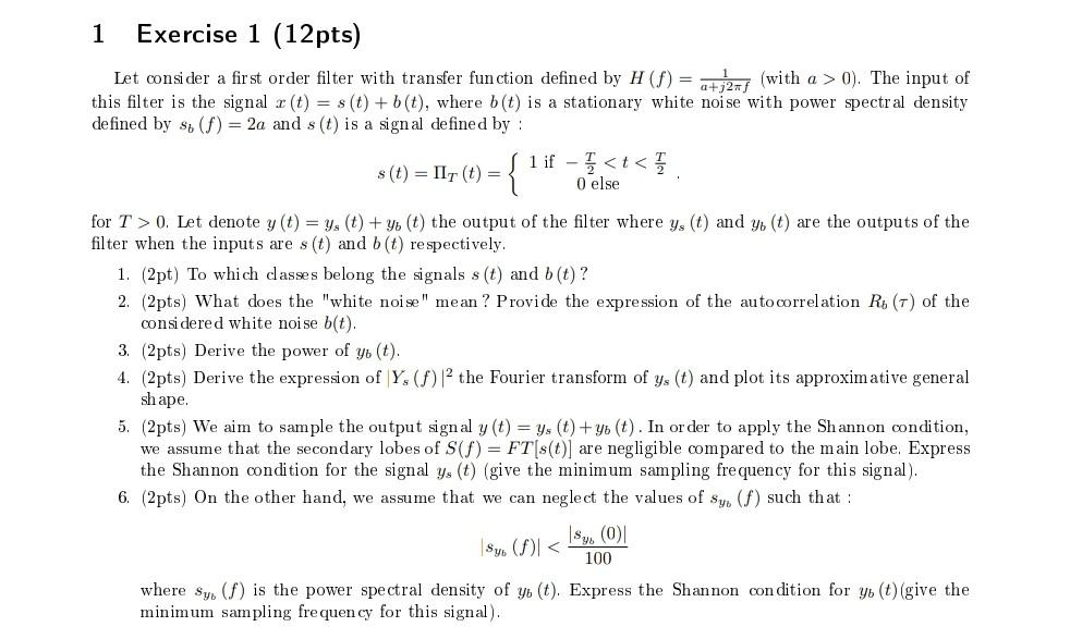 Solved expert of signal processing kindly solve the question | Chegg.com