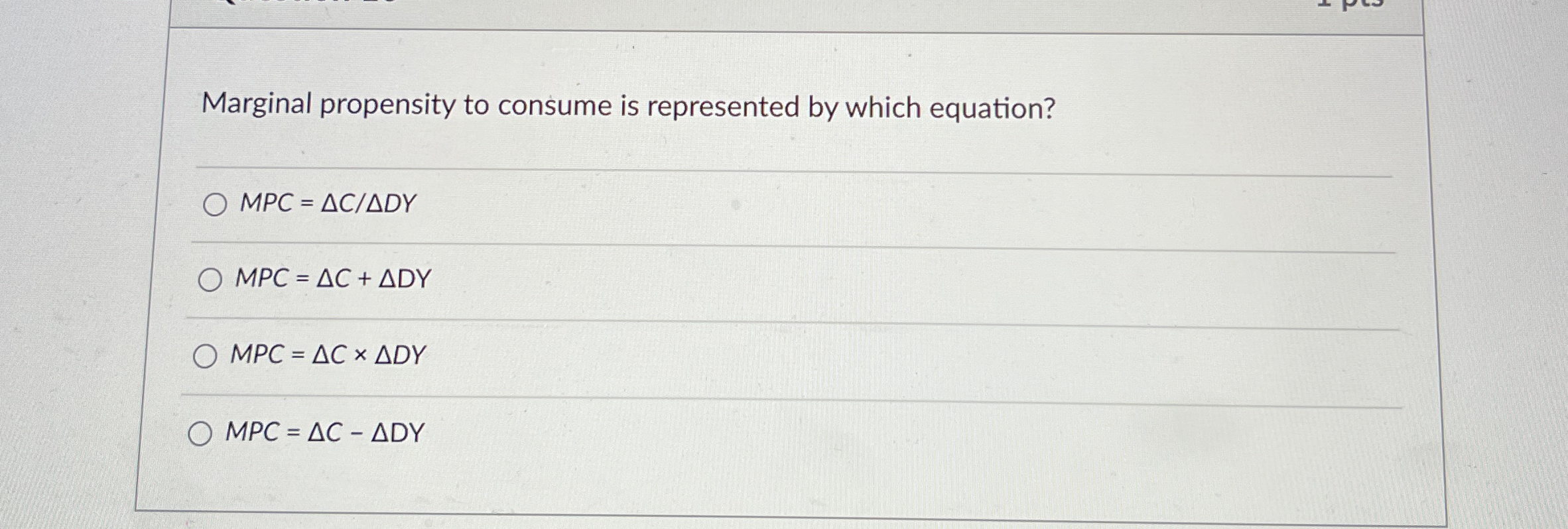 Solved Marginal propensity to consume is represented by | Chegg.com