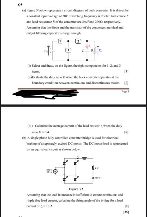Solved 05 (a) Figure 3 below represents a circuit diagram of | Chegg.com