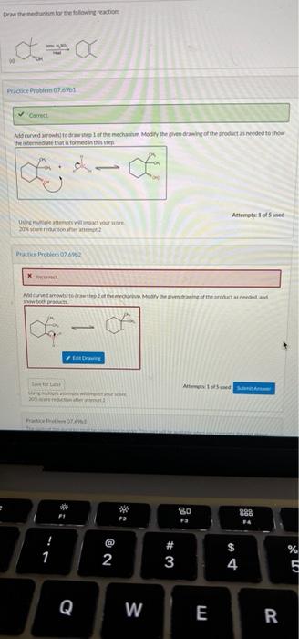 Solved Draw the mechanism for the following reaction | Chegg.com