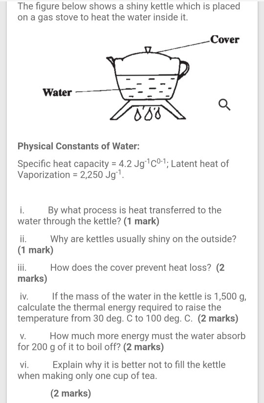 The physics of a boiling kettle – my question to the commission!