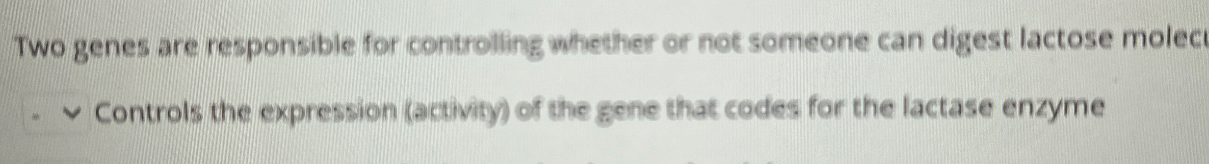 Solved Controls the expression (activity) ﻿of the gene that | Chegg.com