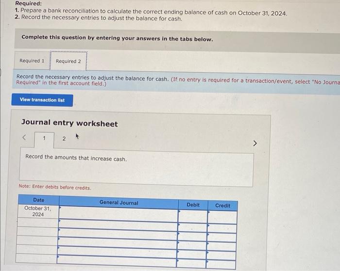 Solved On October 31, 2024, Gibson Company's general ledger