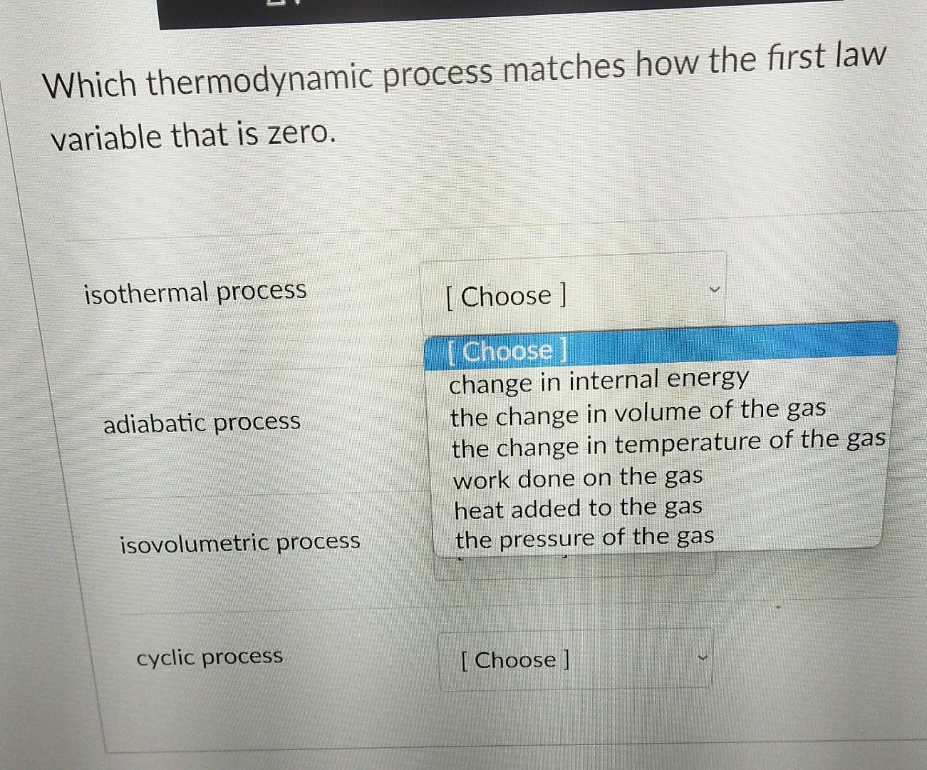 Solved Question 5 1 pts The first law of thermodynamics | Chegg.com