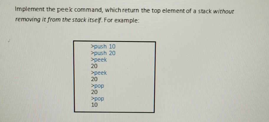 Solved Write a console program (StackCommand.java) for | Chegg.com
