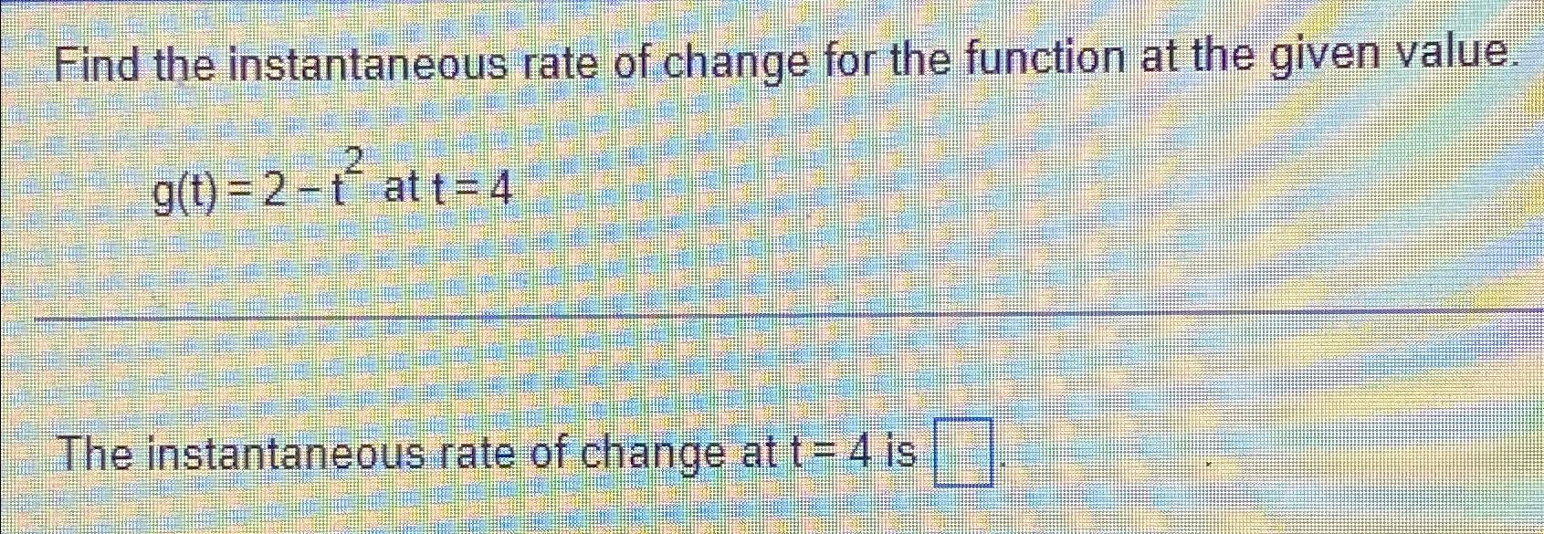 How to Find Instantaneous Rate of Change in Simple Steps