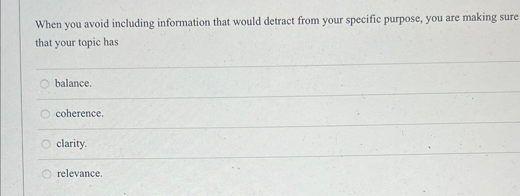 Solved When you avoid including information that would | Chegg.com