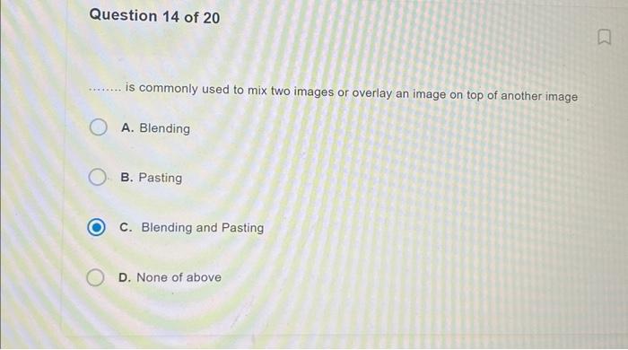 Solved Is Commonly Used To Mix Two Images Or Overlay An | Chegg.com