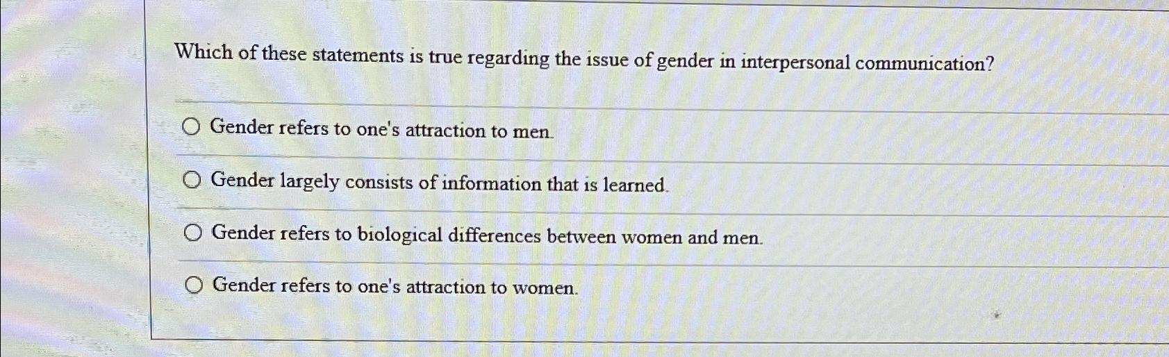 Solved Which of these statements is true regarding the issue | Chegg.com