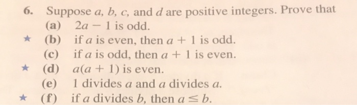 Solved 6. Suppose A, B, C, And D Are Positive Integers. | Chegg.com