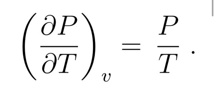 Solved For an ideal gas the slope of an isotherm is given | Chegg.com