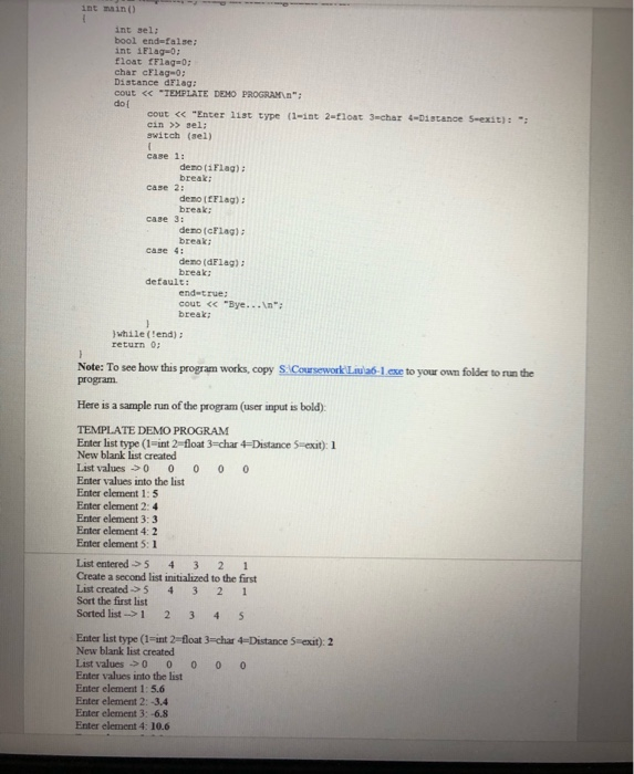 Solved 1. Write a class template List for modeling a list of | Chegg.com