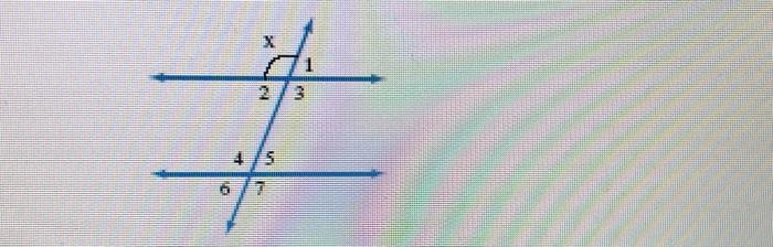 Solved The figure to the right shows two parallel lines | Chegg.com