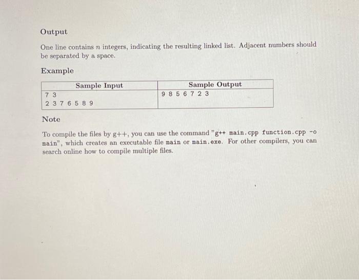 Solved Task D. You are given a linked list and a number k. | Chegg.com