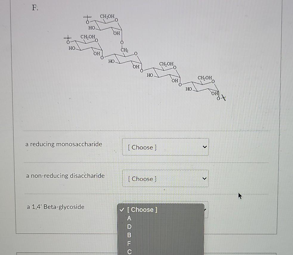 Solved Choose a structure from the list provided below that | Chegg.com