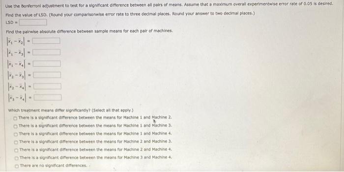 Solved To test for any significant difference in the number | Chegg.com