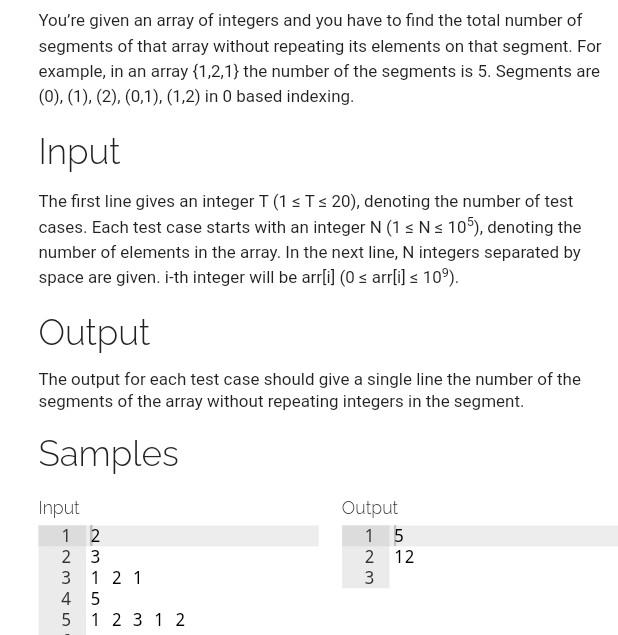 Solved You're given an array of integers and you have to | Chegg.com